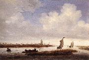 RUYSDAEL, Salomon van, View of Deventer Seen from the North-West af